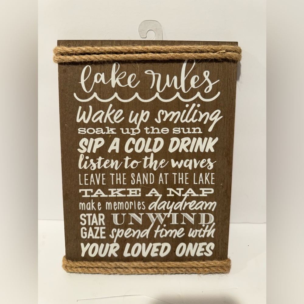Lake Rules Decor